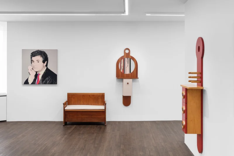 Installation shot from Centro Fly Milano 1966: Ettore Sottsass & Andy Warhol, @ Galerie Mitterrand