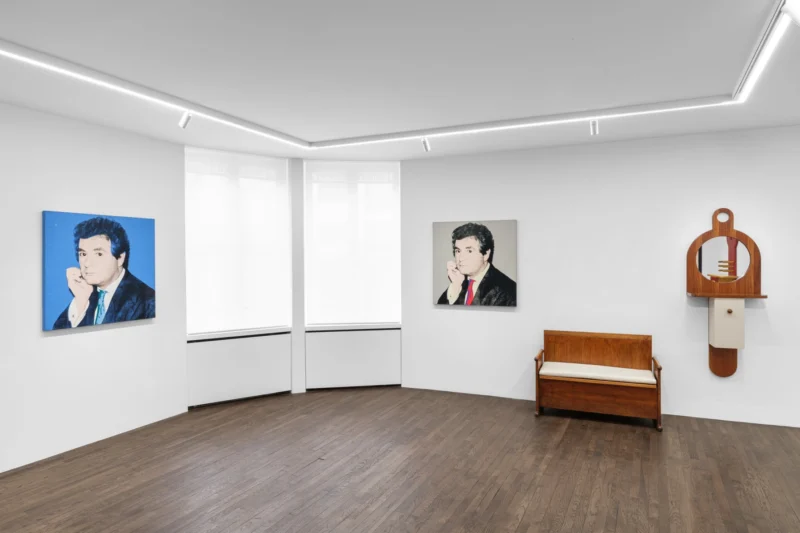 Installation shot from Centro Fly Milano 1966: Ettore Sottsass & Andy Warhol, @ Galerie Mitterrand