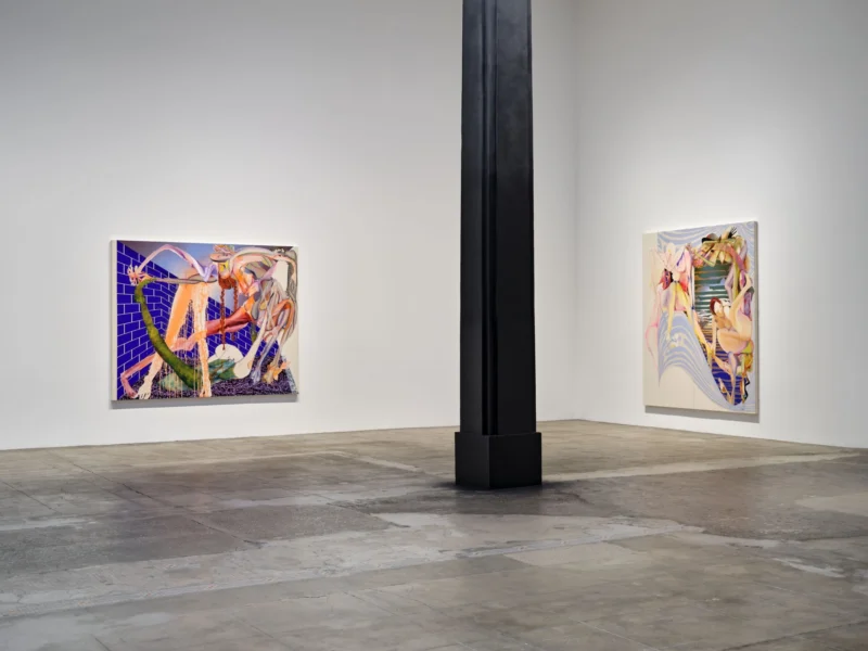 Installation shot from Christina Quarles. The Ground Glows Black, @ Hauser & Wirth