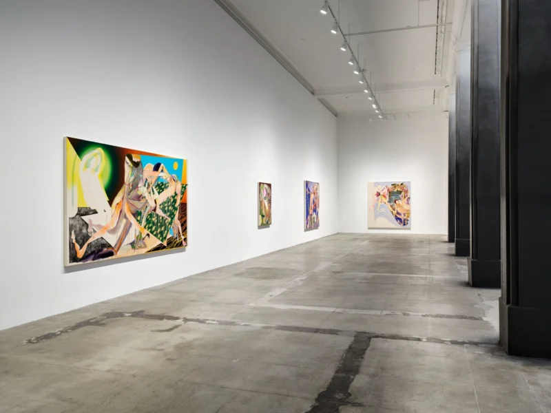 Installation shot from Christina Quarles. The Ground Glows Black, @ Hauser & Wirth