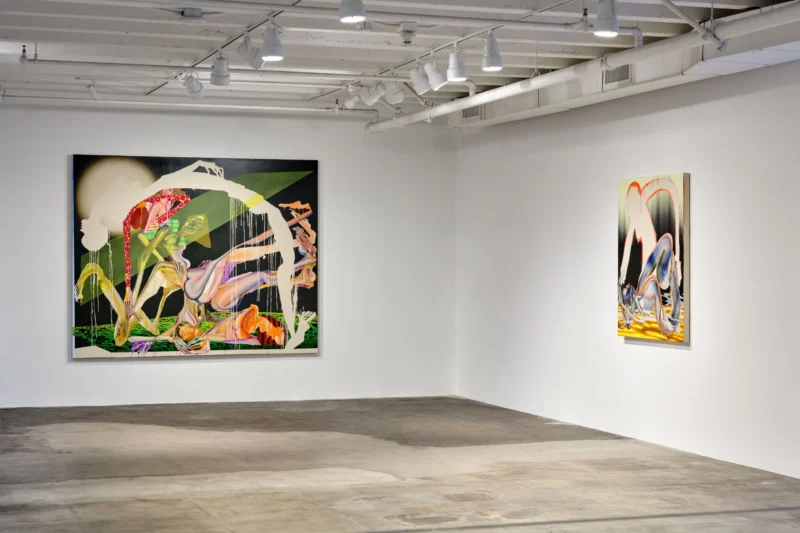 Installation shot from Christina Quarles. The Ground Glows Black, @ Hauser & Wirth