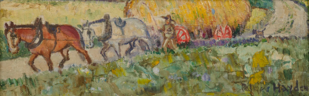 Palmer Hayden, Untitled (Hay Wagon), 1909