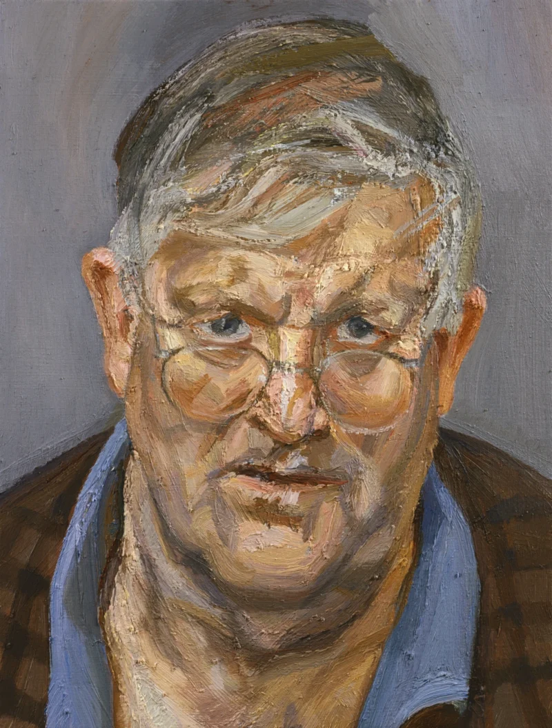 Lucian Freud, David Hockney, 2002