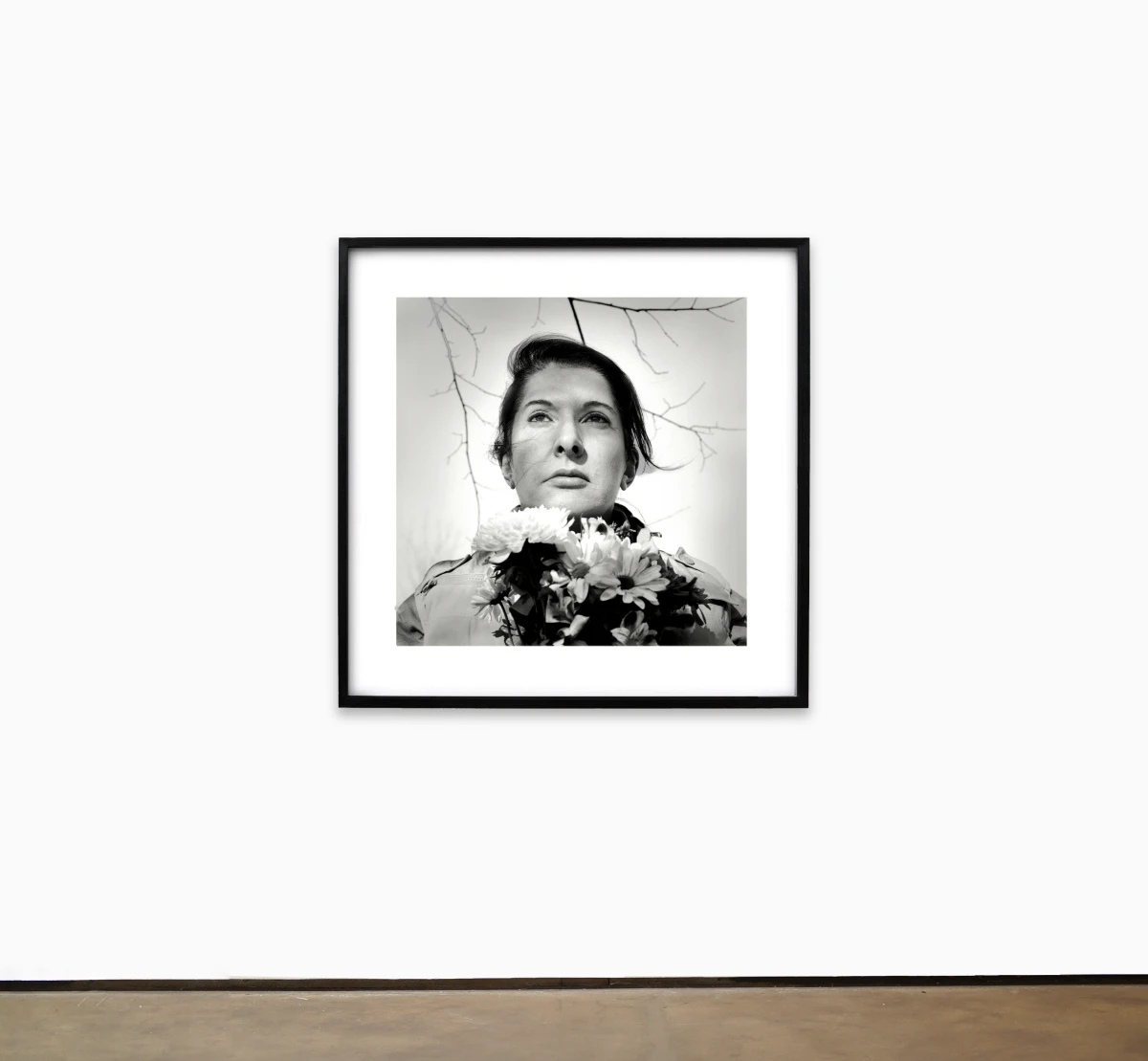 Marina Abramović, Portrait with Flowers, 2009
