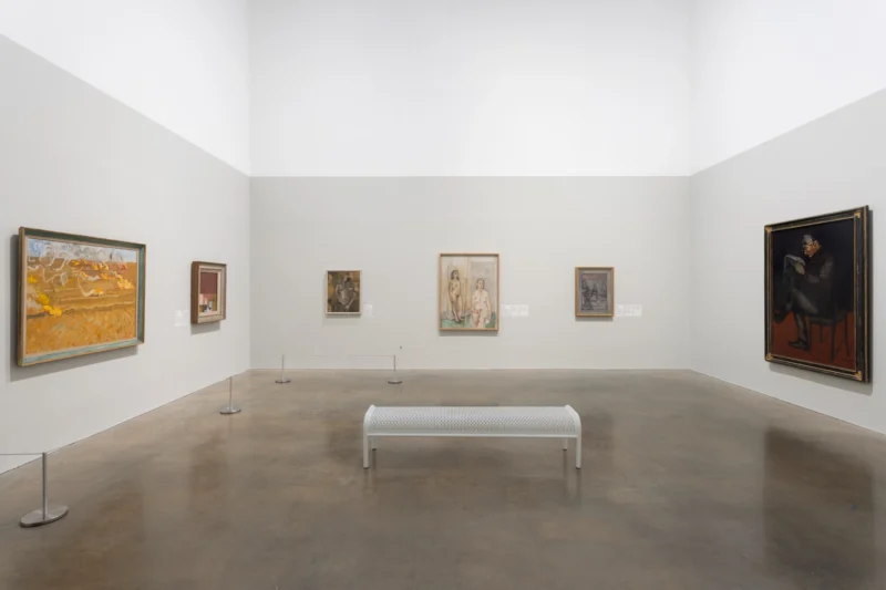 Installation shot from Euan Uglow: An Arc from the Eye, @ MK Gallery