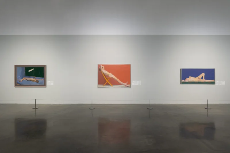 Installation shot from Euan Uglow: An Arc from the Eye, @ MK Gallery