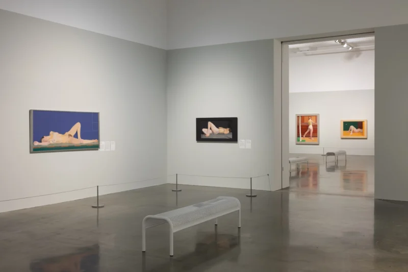 Installation shot from Euan Uglow: An Arc from the Eye, @ MK Gallery