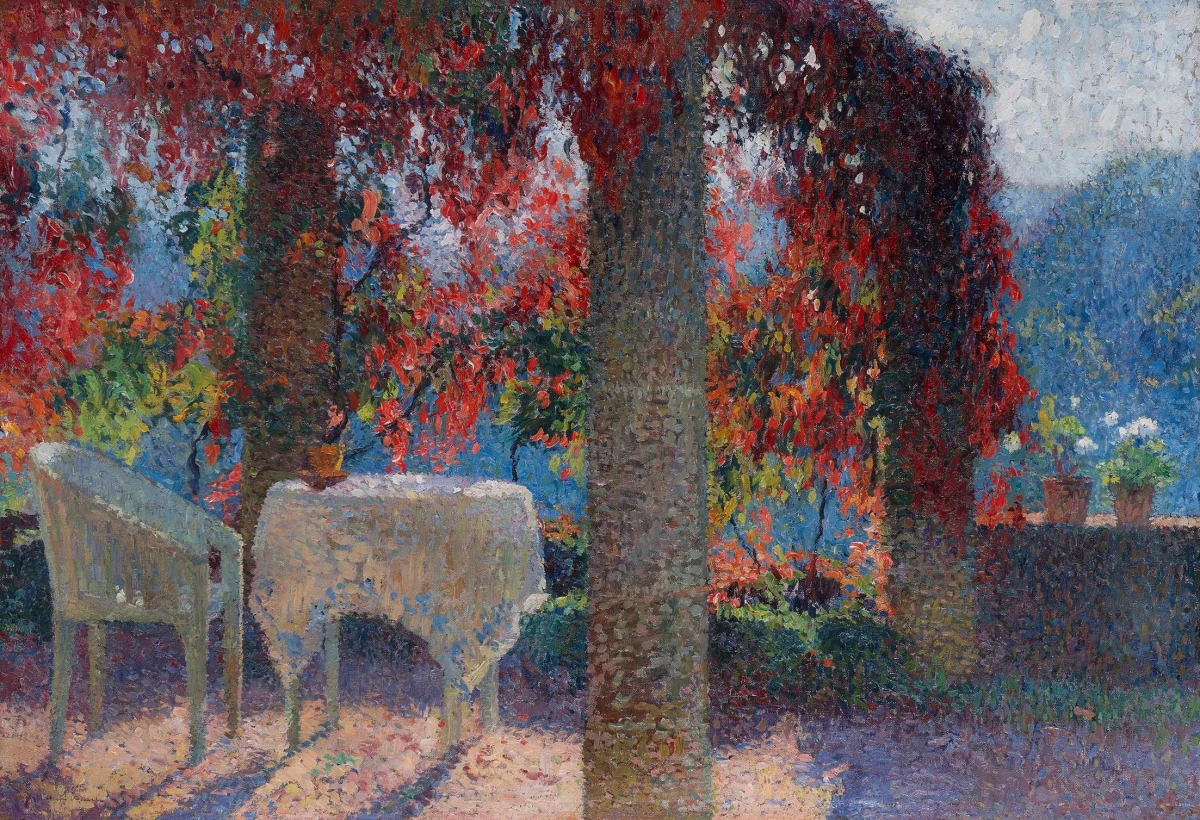 Henri Martin, La Pergola De La Cuisine À Marquayrol, Un Matin d'Automne, circa 1920