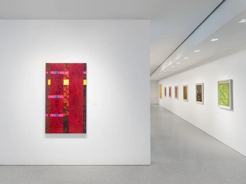 Installation shot from William T. Williams: Word of Eye, @ Michael Rosenfeld Gallery