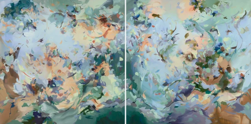 Amy Magee, Again, again (diptych)