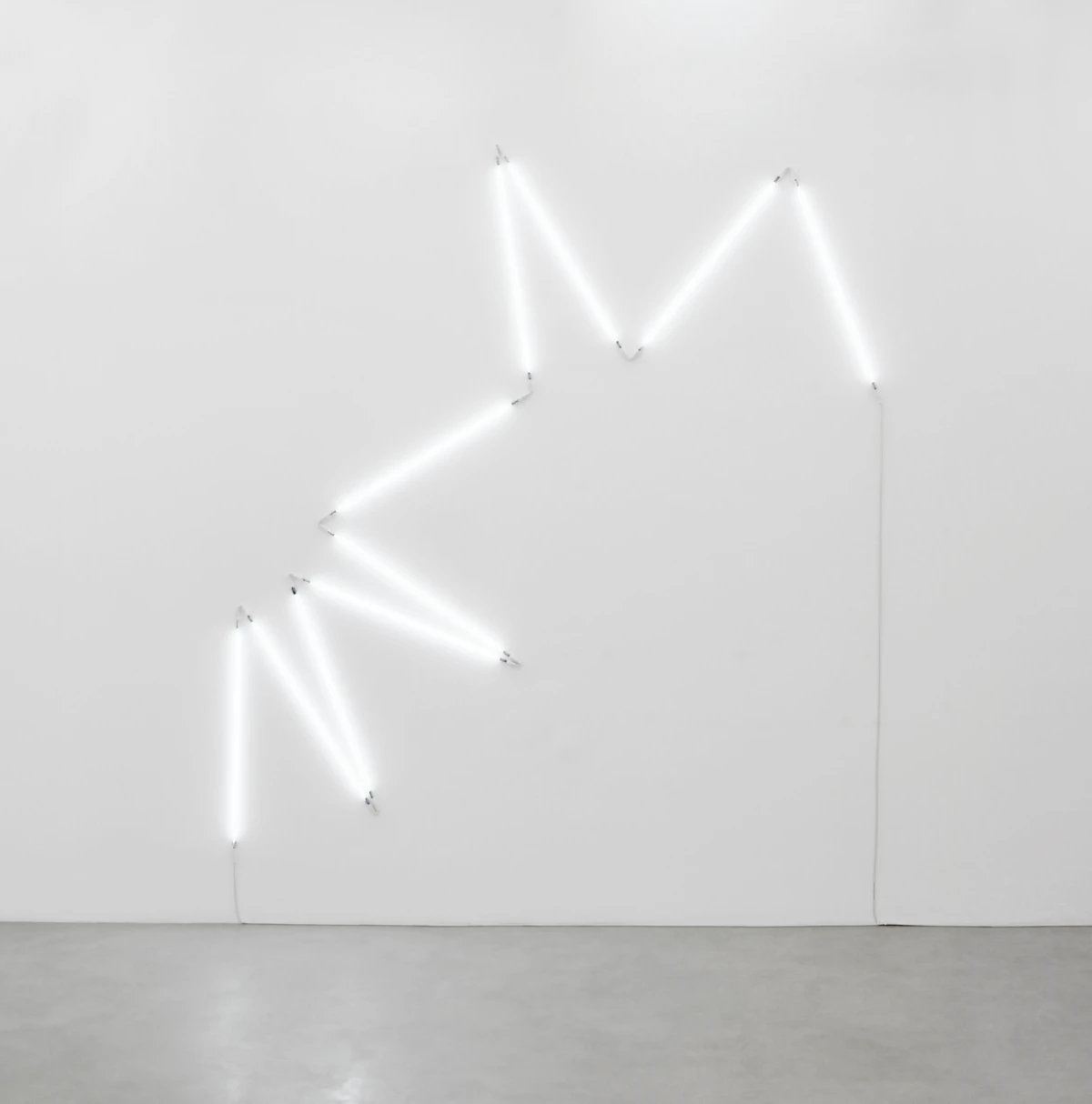 François Morellet, π piquant neonly n°7 1=12°, 2007