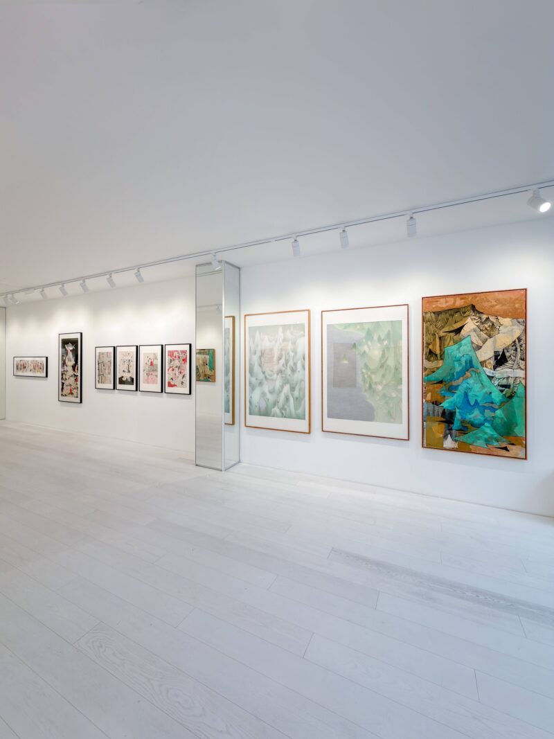 Installation shot from Ink Flux - 7 Narratives of Contemporary Chinese Ink, @ Bluerider ART