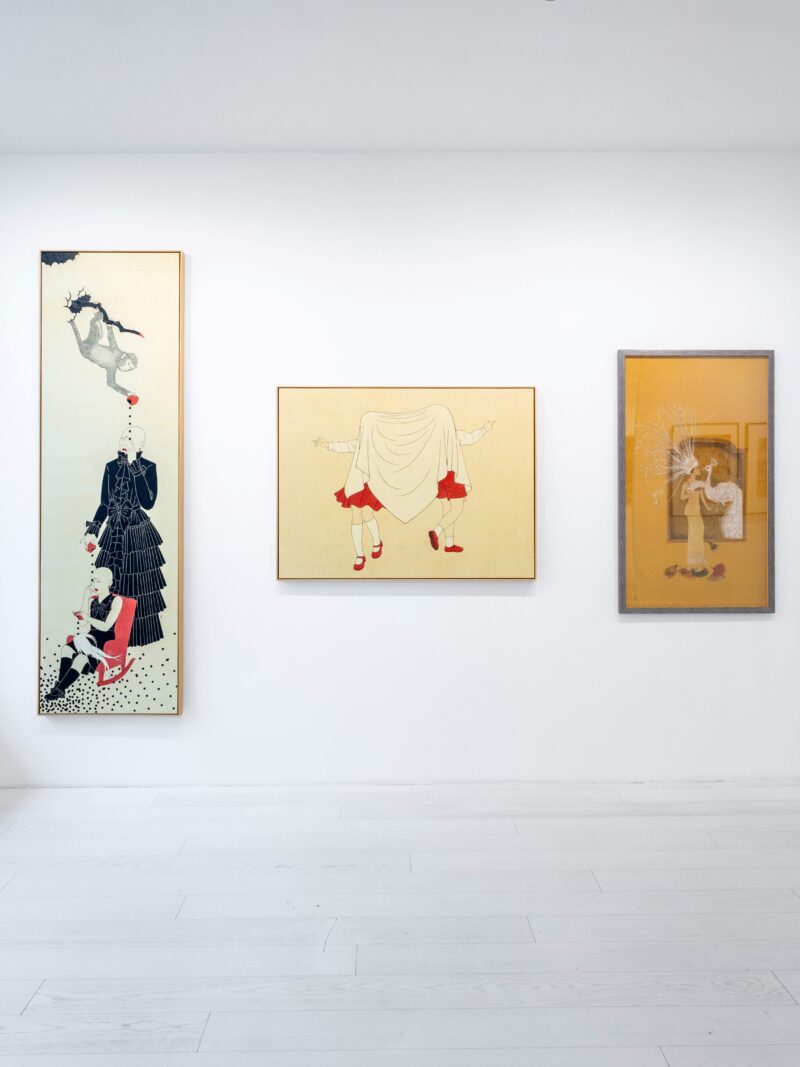 Installation shot from Ink Flux - 7 Narratives of Contemporary Chinese Ink, @ Bluerider ART