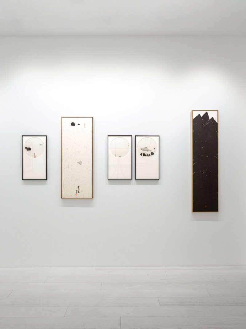 Installation shot from Ink Flux - 7 Narratives of Contemporary Chinese Ink, @ Bluerider ART