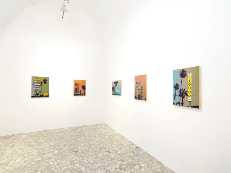 Installation shot from Glen Rubsamen: Sorry, Wrong Number, @ Alfonso Artiaco