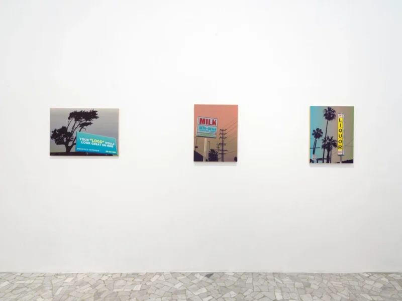 Installation shot from Glen Rubsamen: Sorry, Wrong Number, @ Alfonso Artiaco