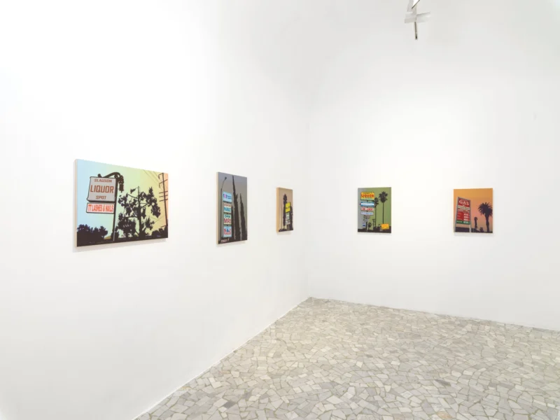 Installation shot from Glen Rubsamen: Sorry, Wrong Number, @ Alfonso Artiaco