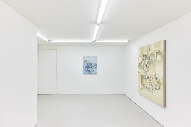 Installation shot from Jingge Dong: Warship in Bloom / Five Sons Ascendant, @ Alice Amati