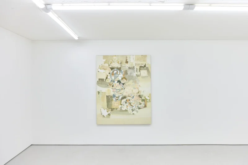 Installation shot from Jingge Dong: Warship in Bloom / Five Sons Ascendant, @ Alice Amati