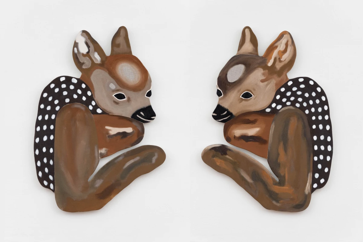 Anouk Lamm Anouk, Deer Diptych N°3 (N°1 and N°2), left and right, 2025