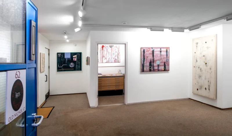 Installation shot from Tricia Gillman: Re-View, @ Benjamin Rhodes Arts