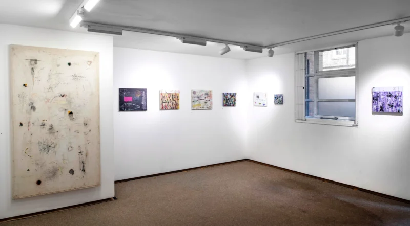 Installation shot from Tricia Gillman: Re-View, @ Benjamin Rhodes Arts
