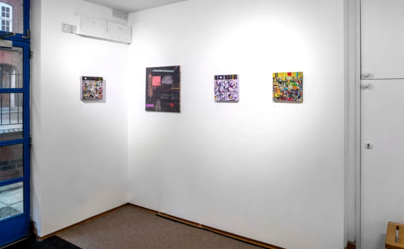 Installation shot from Tricia Gillman: Re-View, @ Benjamin Rhodes Arts