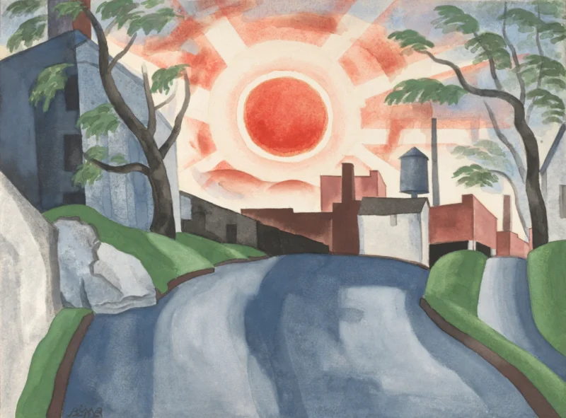 Oscar Bluemner, Sunset, 1925