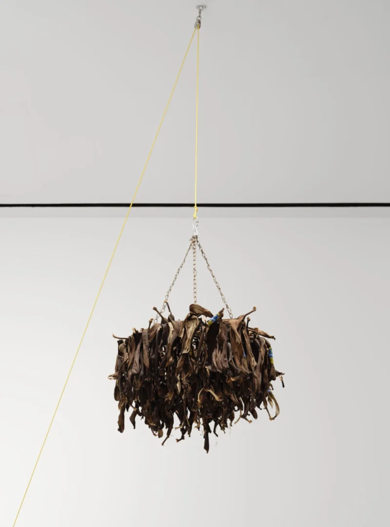 Nicole Eisenman, Studio Table + Banandelier (detail), 2022