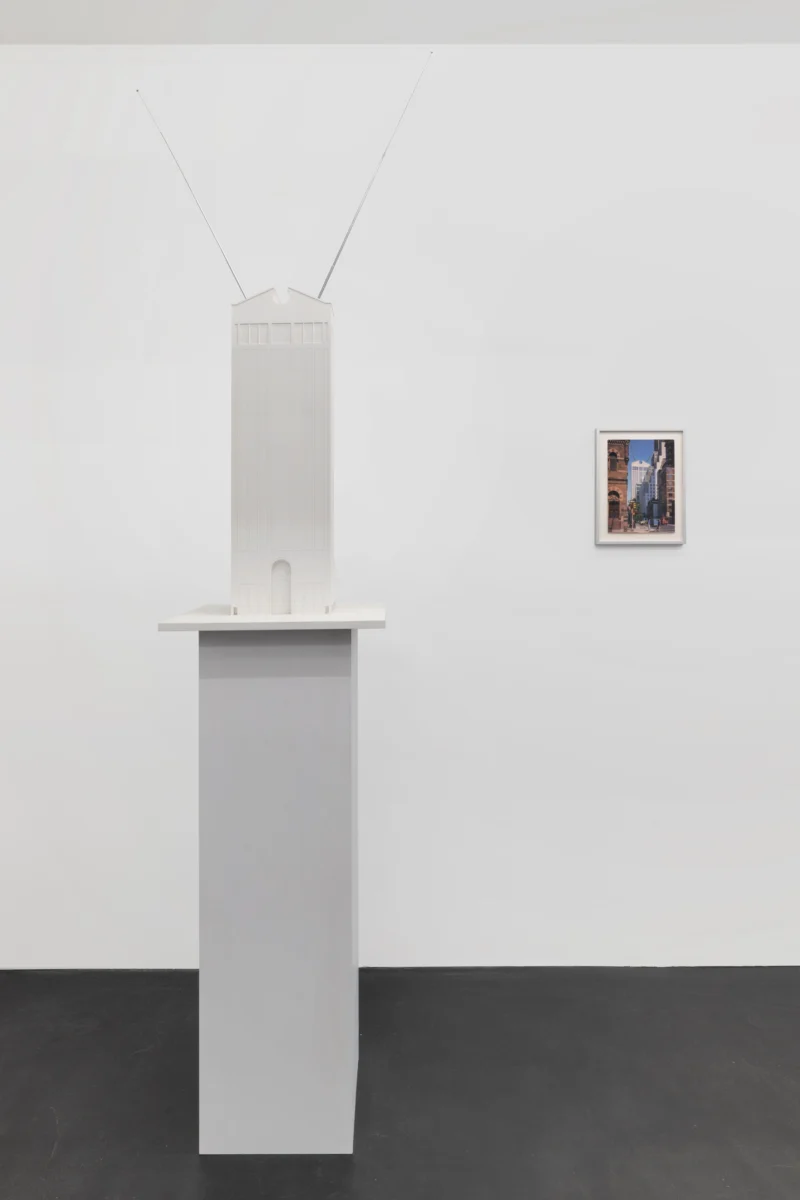 Installation shot from Isa Genzken: Projects for Outside - ISA USA, @ Galerie Buchholz