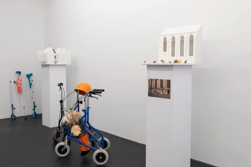 Installation shot from Isa Genzken: Projects for Outside - ISA USA, @ Galerie Buchholz