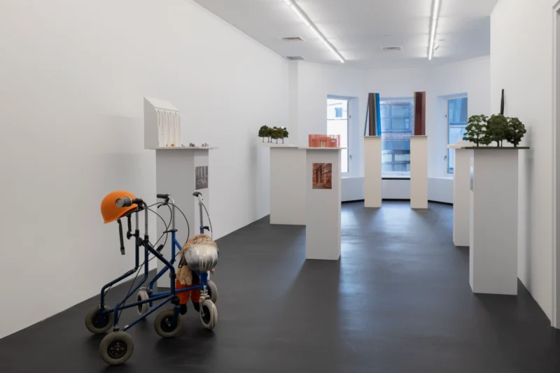 Installation shot from Isa Genzken: Projects for Outside - ISA USA, @ Galerie Buchholz