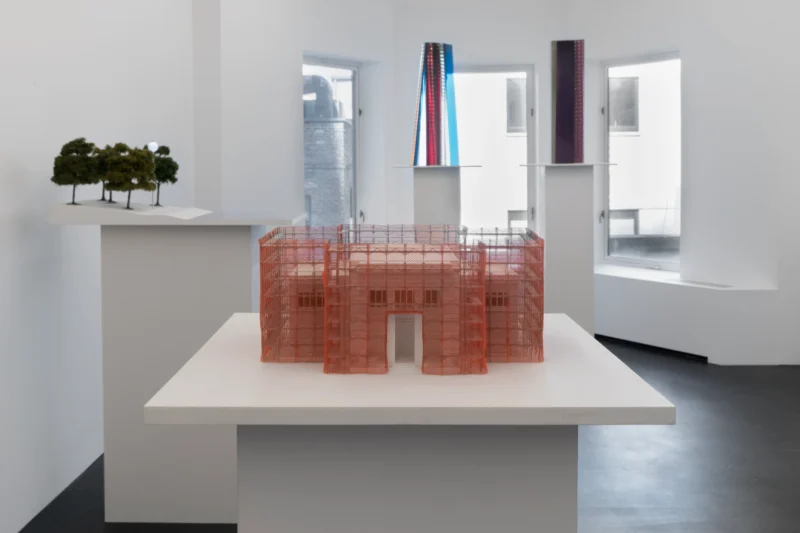 Installation shot from Isa Genzken: Projects for Outside - ISA USA, @ Galerie Buchholz