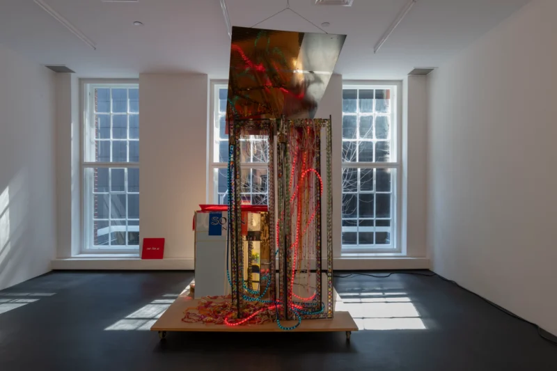 Installation shot from Isa Genzken: Projects for Outside - ISA USA, @ Galerie Buchholz