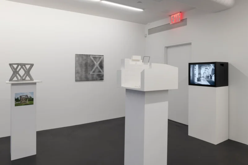 Installation shot from Isa Genzken: Projects for Outside - ISA USA, @ Galerie Buchholz