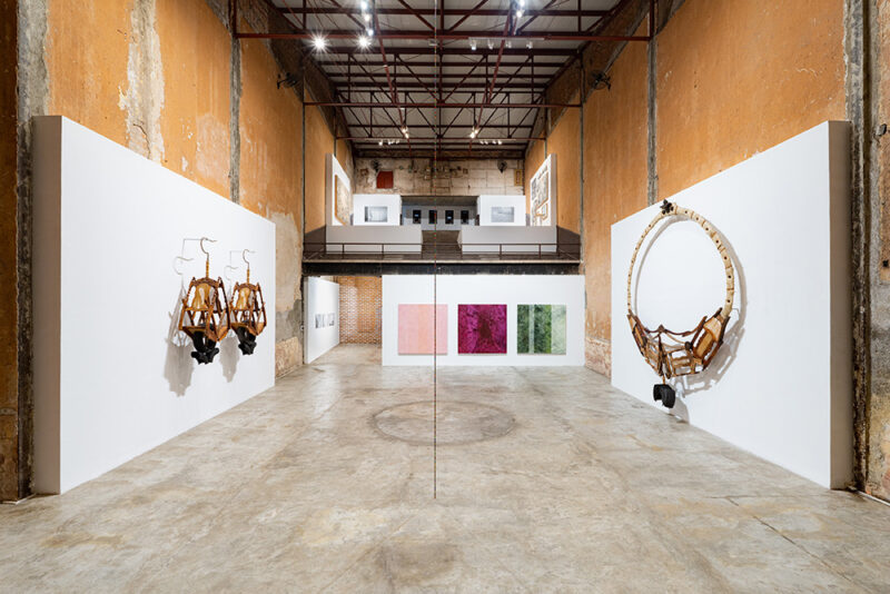 Installation shot from Mientras el día no cierre, @ Galleria Continua