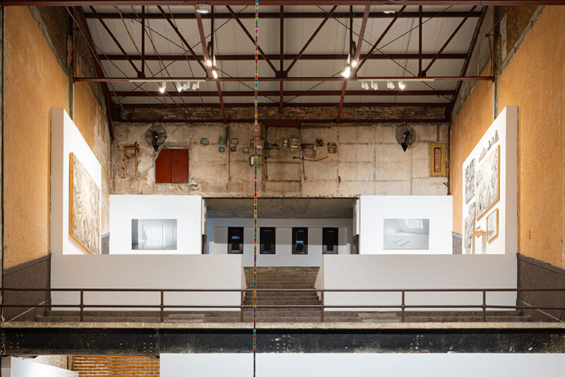 Installation shot from Mientras el día no cierre, @ Galleria Continua