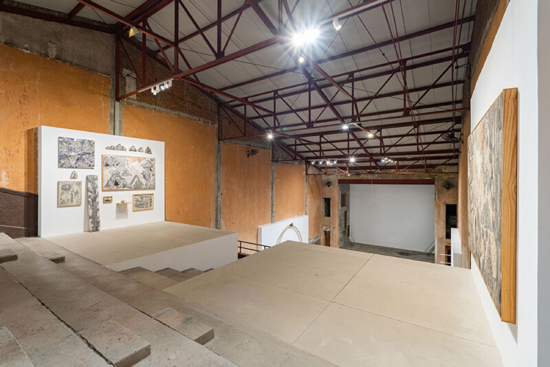 Installation shot from Mientras el día no cierre, @ Galleria Continua