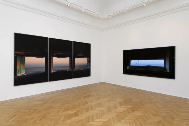 Installation shot from Giovanni Ozzola: Il cielo dentro, @ Galleria Continua