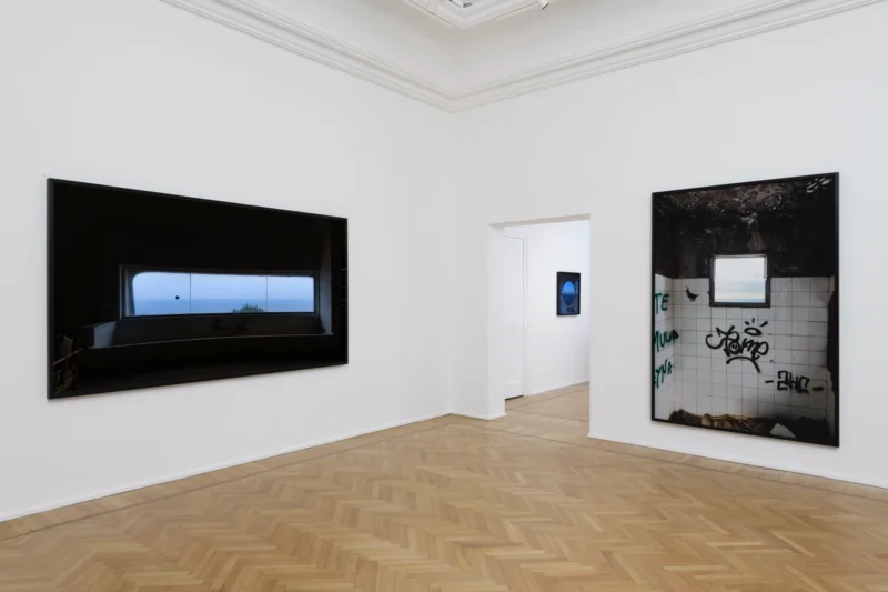 Installation shot from Giovanni Ozzola: Il cielo dentro, @ Galleria Continua