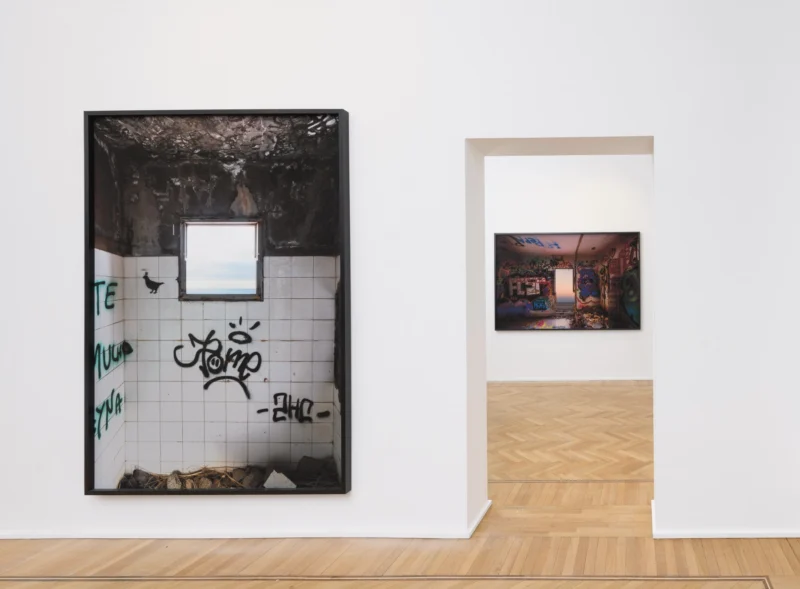 Installation shot from Giovanni Ozzola: Il cielo dentro, @ Galleria Continua