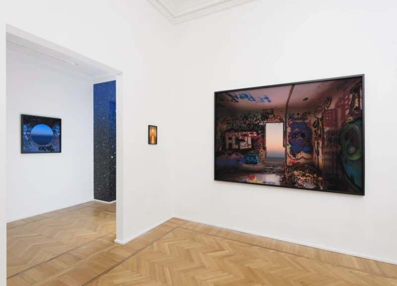 Installation shot from Giovanni Ozzola: Il cielo dentro, @ Galleria Continua