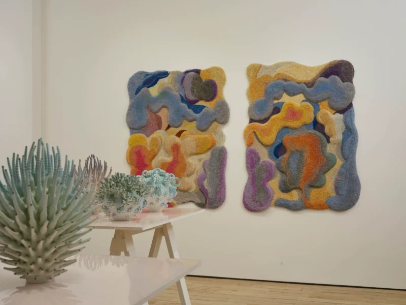 Installation shot from Camilla Iliefski & Eva Zethraeus: Shimmering Real: Perception and the Spaces Between, @ HB381