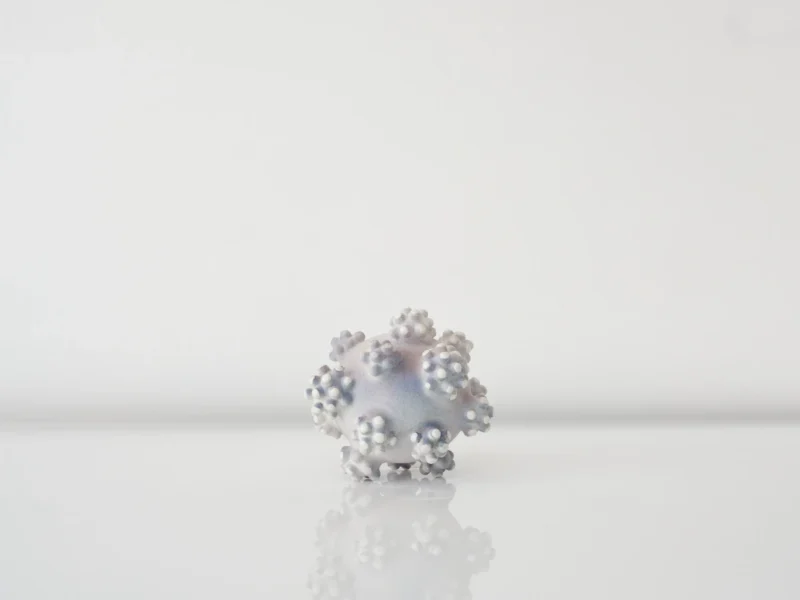 Eva Zethraeus, Small Salmon-Pink Globe II, 2025