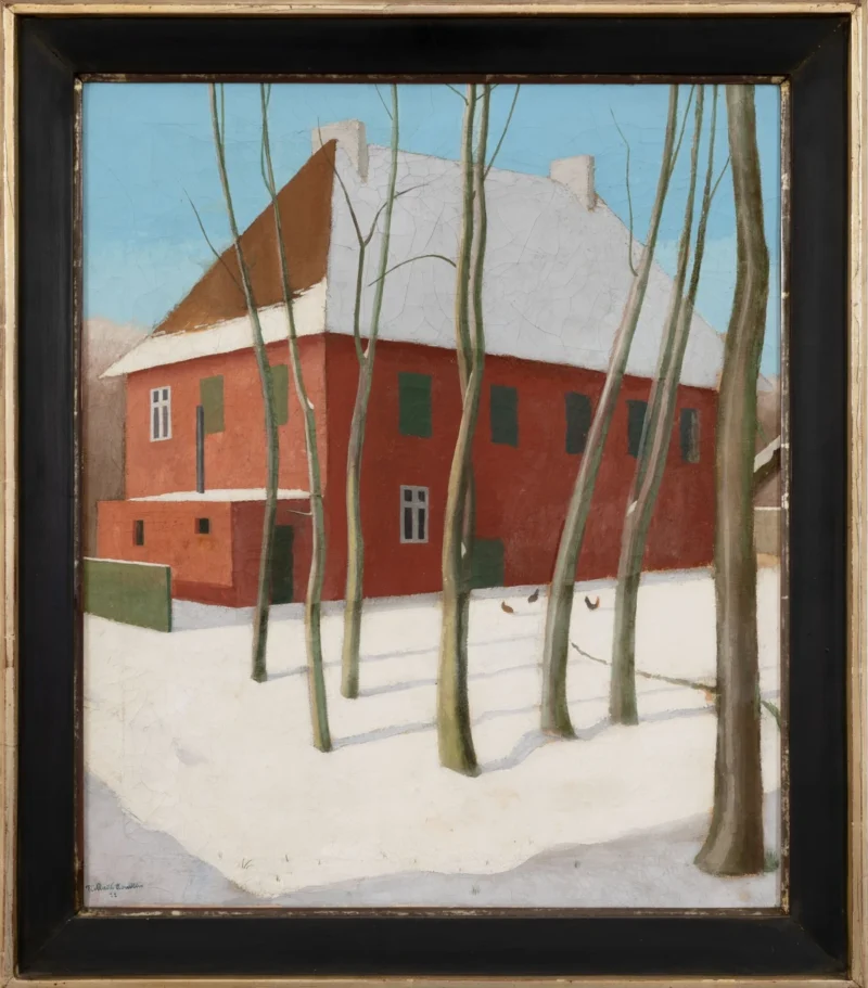 Niklaus Stoecklin, Haus im Schnee (House in the Snow), 1922