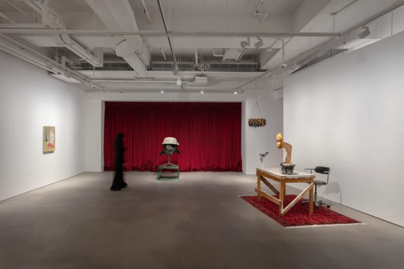 Installation shot from Nicole Eisenman. Fallen Angels, @ Hauser & Wirth