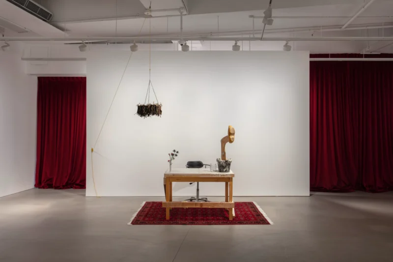 Installation shot from Nicole Eisenman. Fallen Angels, @ Hauser & Wirth