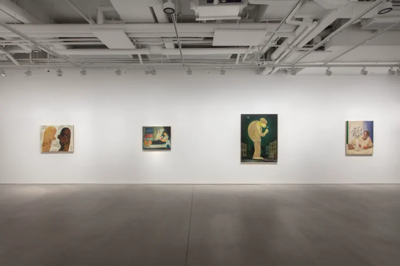 Installation shot from Nicole Eisenman. Fallen Angels, @ Hauser & Wirth