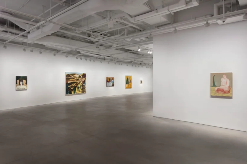 Installation shot from Nicole Eisenman. Fallen Angels, @ Hauser & Wirth