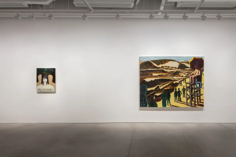 Installation shot from Nicole Eisenman. Fallen Angels, @ Hauser & Wirth